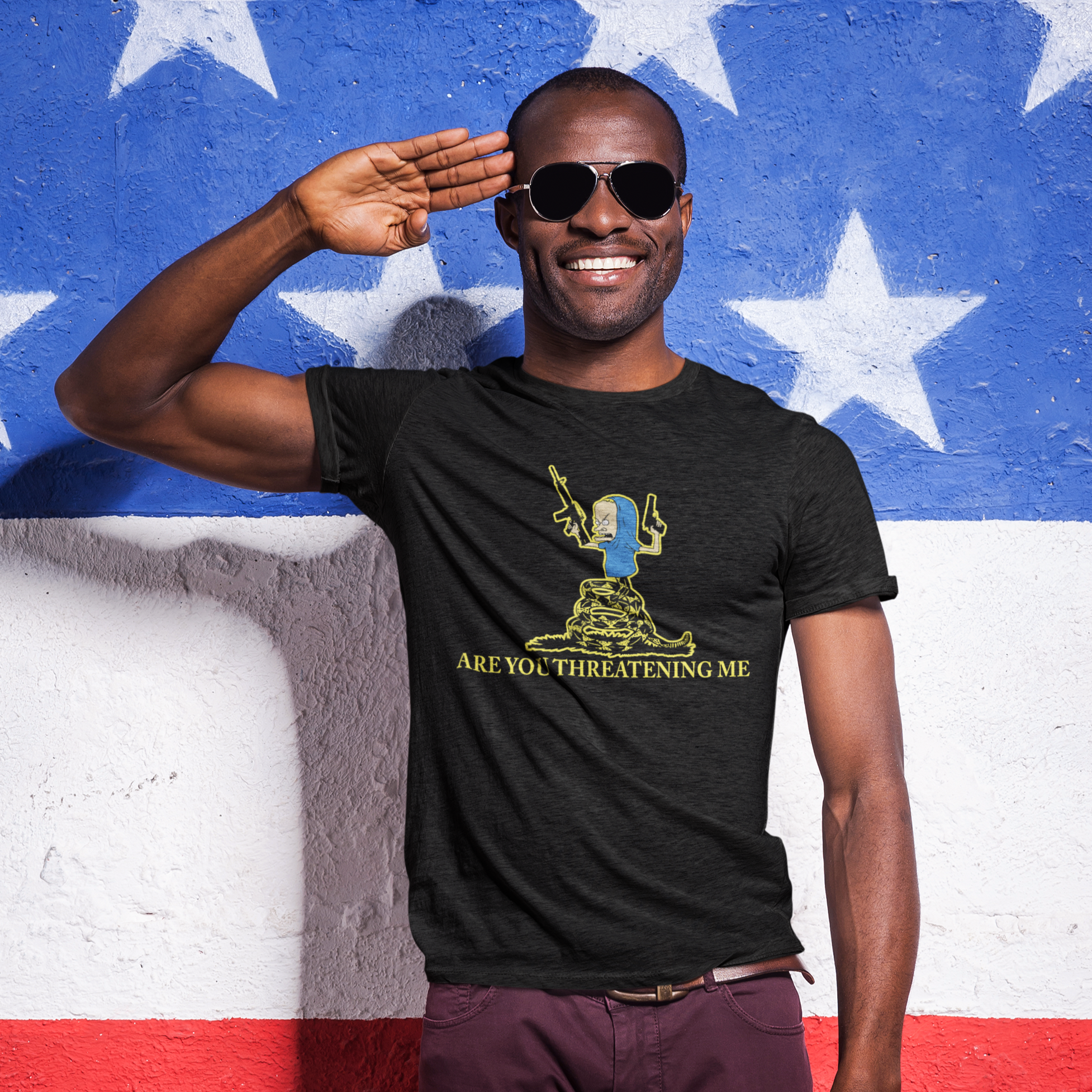 Beavis "Are You Threatening Me" T-Shirt - Shady Front