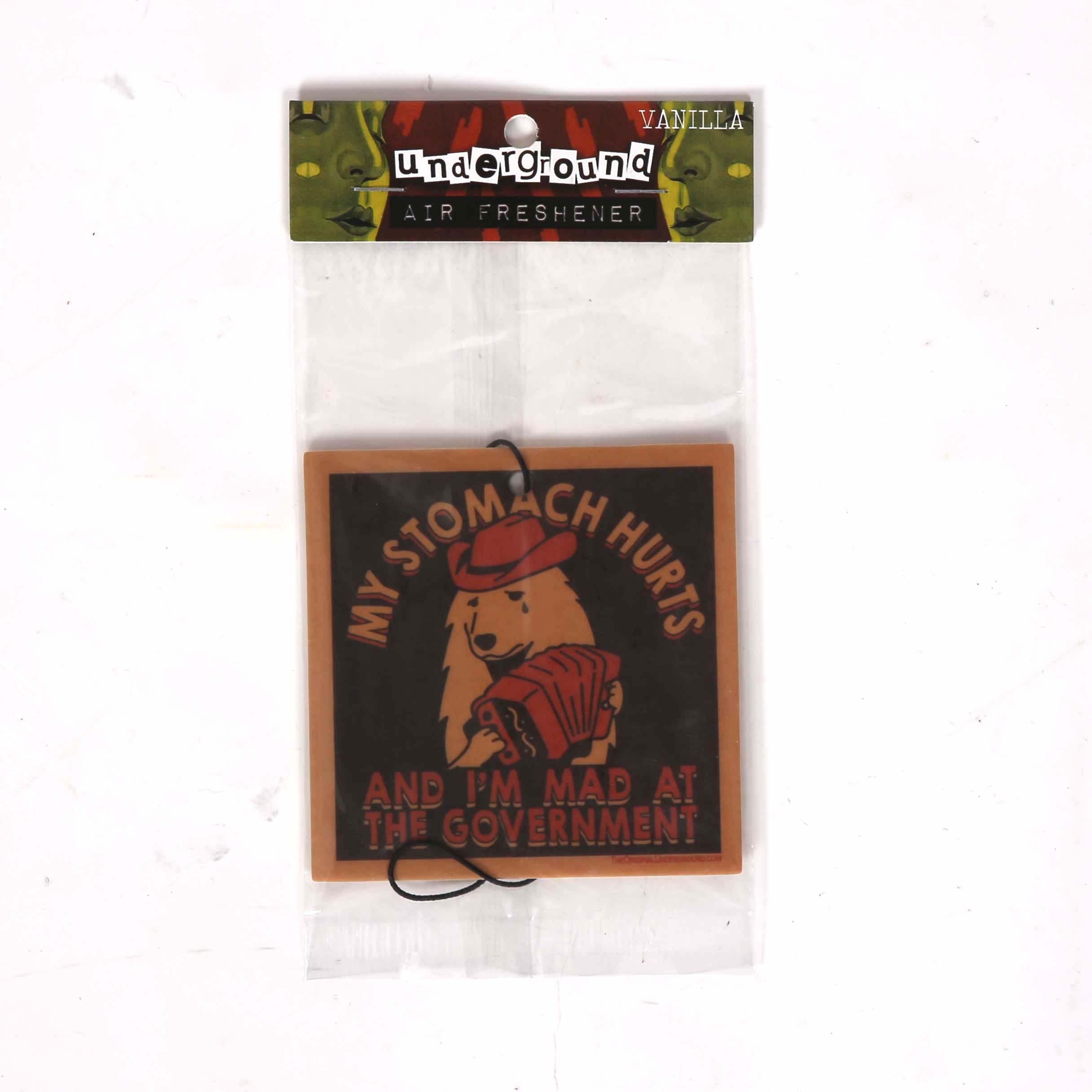 My Stomach Hurts and I'm Mad at the Government Air Freshener - Shady Front