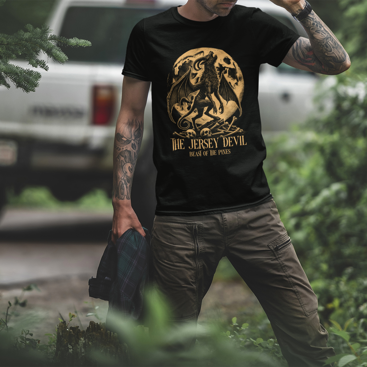 Jersey Devil Beast of the Pines T-Shirt - Shady Front