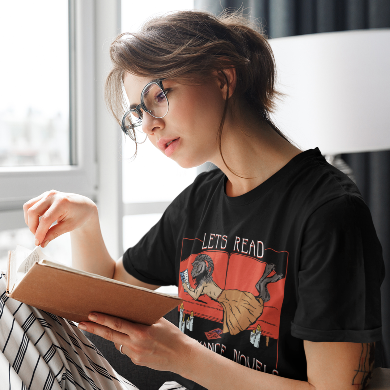 Let's Read Necromance Novels Together T-Shirt - Shady Front