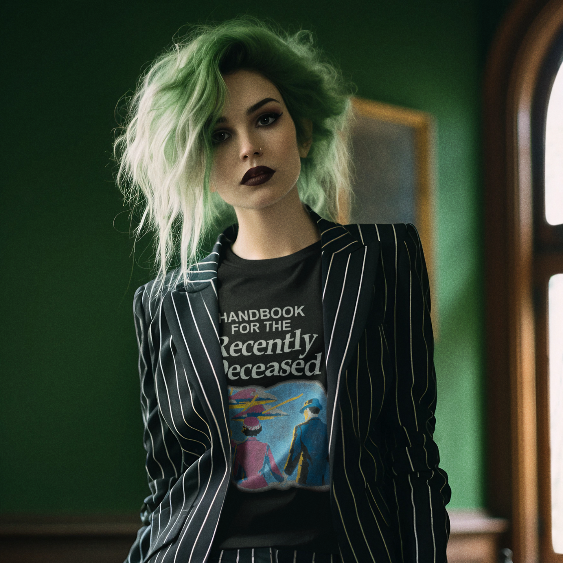 Handbook for the Recently Deceased T-Shirt - Shady Front