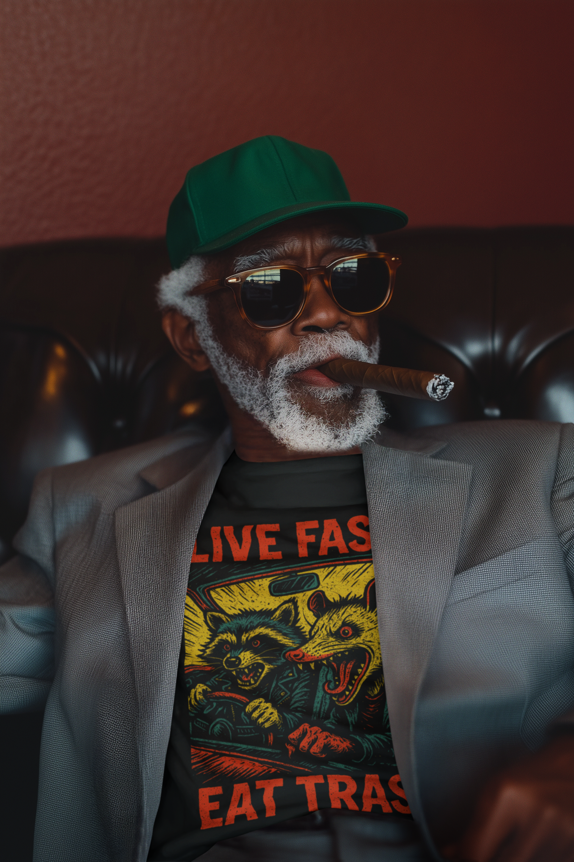 Live Fast Eat Trash T-Shirt - Shady Front