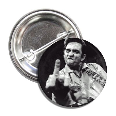 Johnny Cash Button - Shady Front