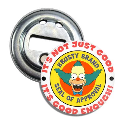 Krusty Seal of Approval Magnet Bottle Opener