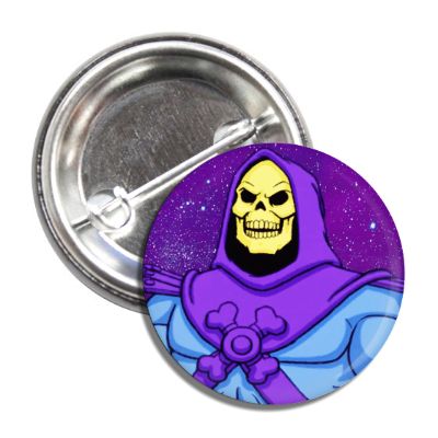 Skeletor Button - Shady Front