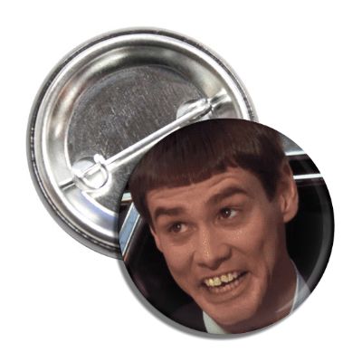 Lloyd Christmas "Dumb and Dumber" Button - Shady Front