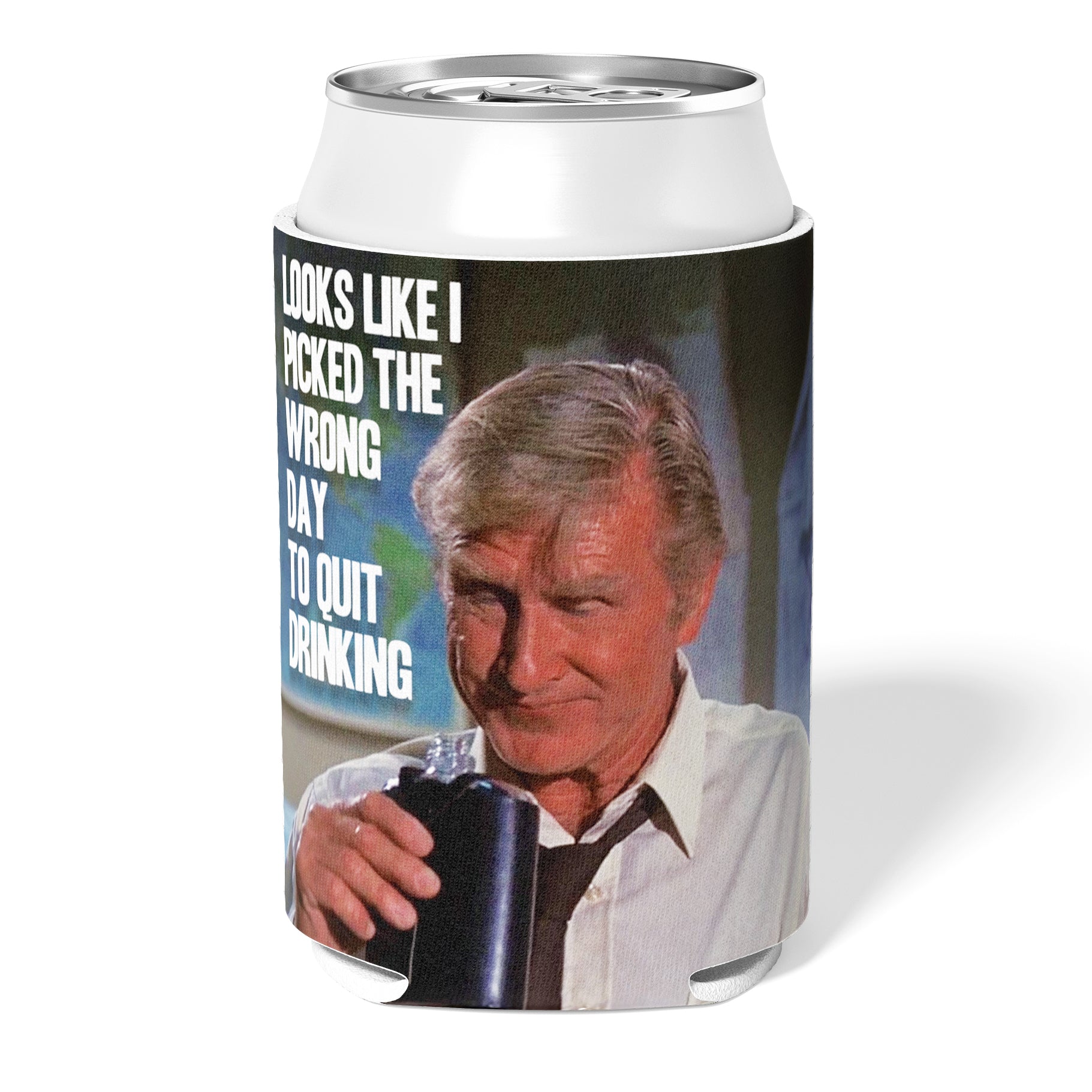 Wrong Day to Quit Drinking Can Cooler - Shady Front