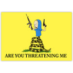 Beavis "Are You Threatening Me" Sticker