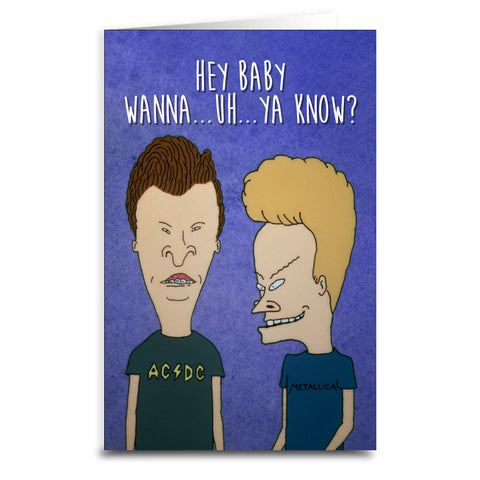 Beavis and Butt-Head "Hey Baby" Card