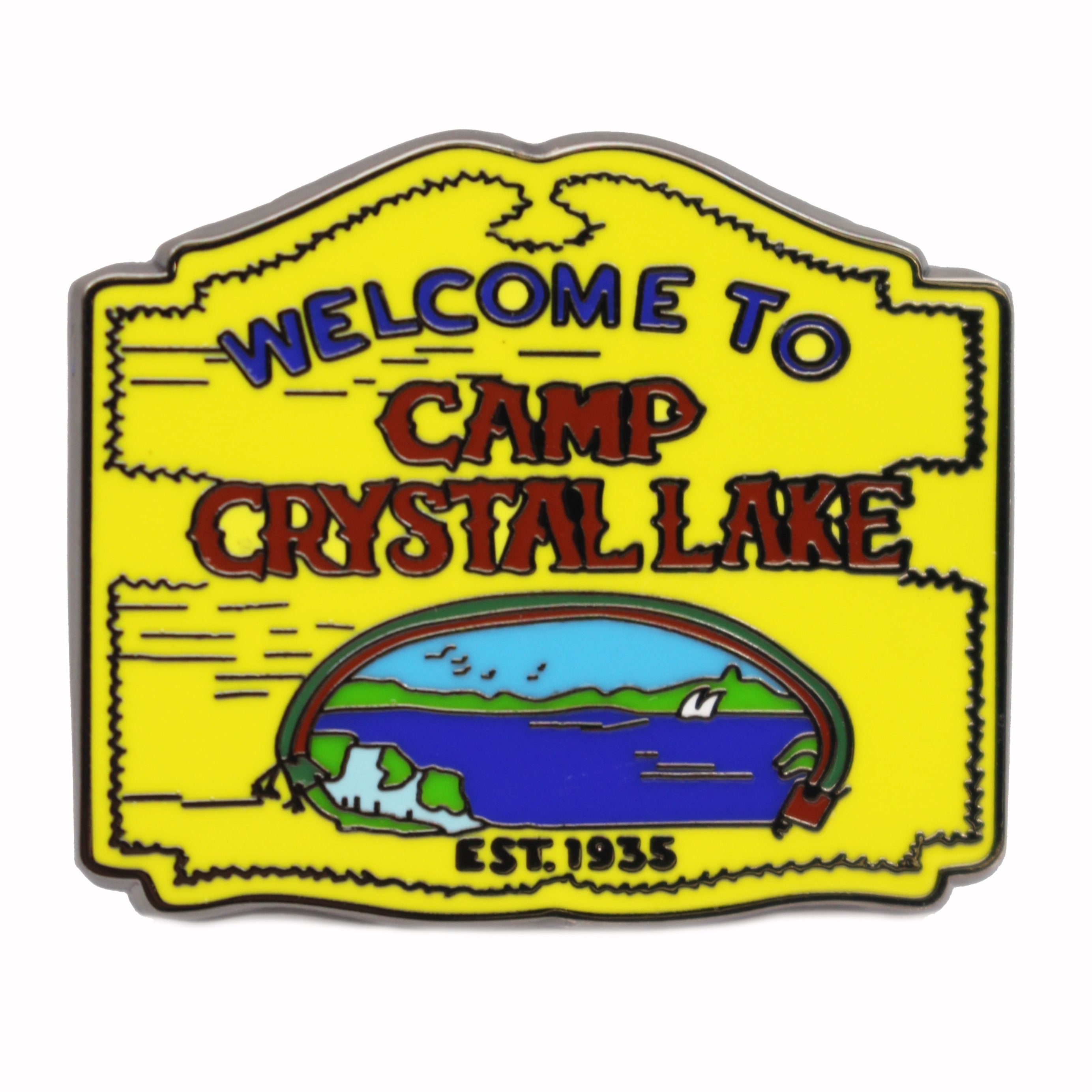 Camp Crystal Lake Enamel Pin - Shady Front