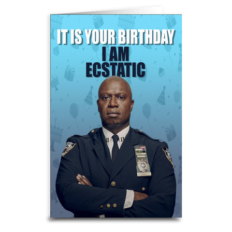 Captain Holt Birthday Card