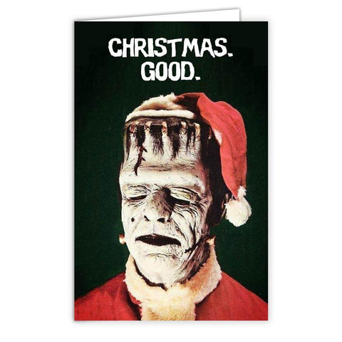 Frankenstein "Christmas Good" Card - Shady Front