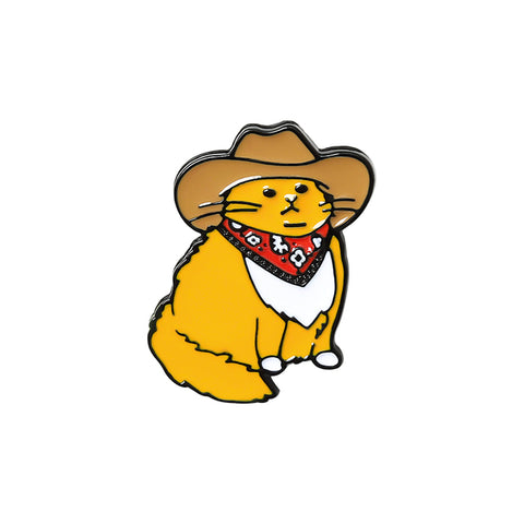 Cowboy Cat Enamel Pin