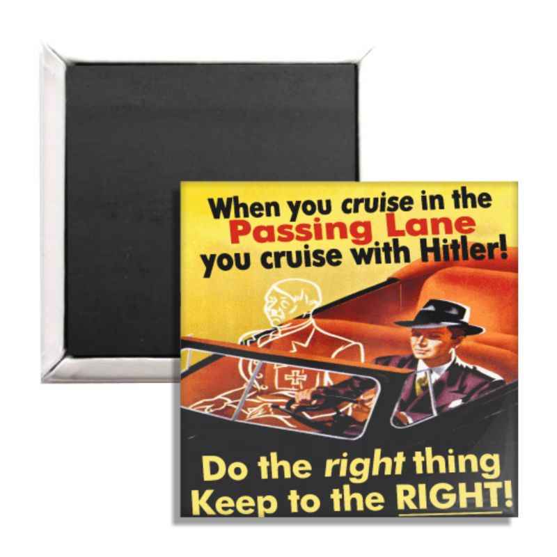 Keep Right Pass Left Fridge Magnet Wholesale Supplier - Shady Front