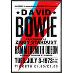 David Bowie 1972 Show Poster Print - Shady Front
