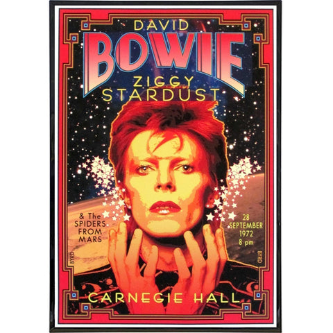 David Bowie Ziggy Stardust Show Poster Print - Shady Front / Wholesale Prints, Patches, Buttons, Greetings Cards, New Jersey Apparel, Stickers, Accessories