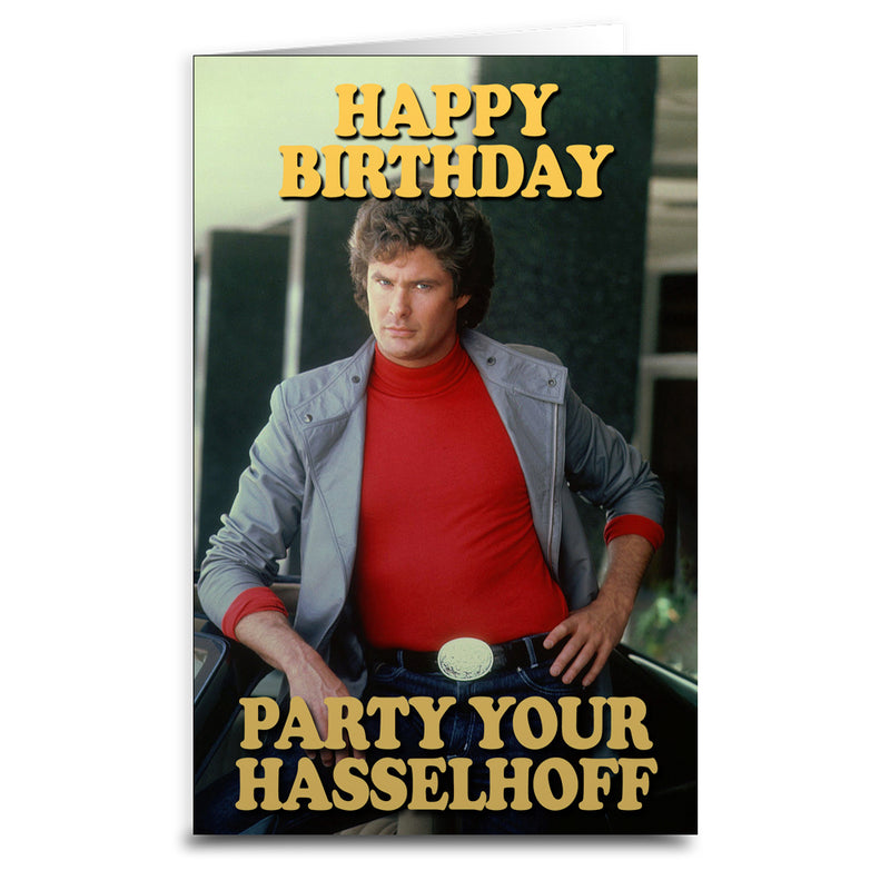 David Hasselhoff Birthday Greeting Card Wholesale Supplier - Shady Front