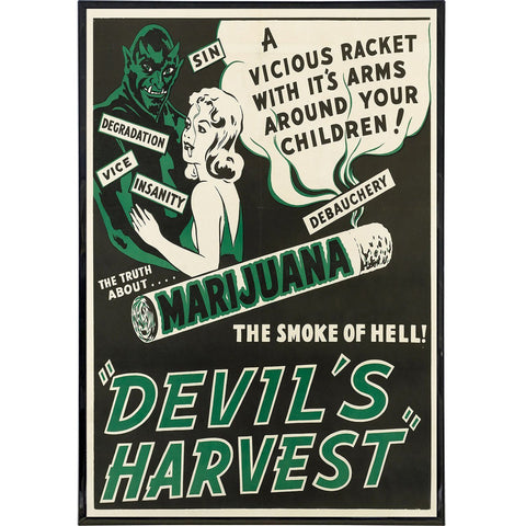 Devil's Harvest Smoke of Hell Print - Shady Front / Wholesale Prints, Patches, Buttons, Greetings Cards, New Jersey Apparel, Stickers, Accessories