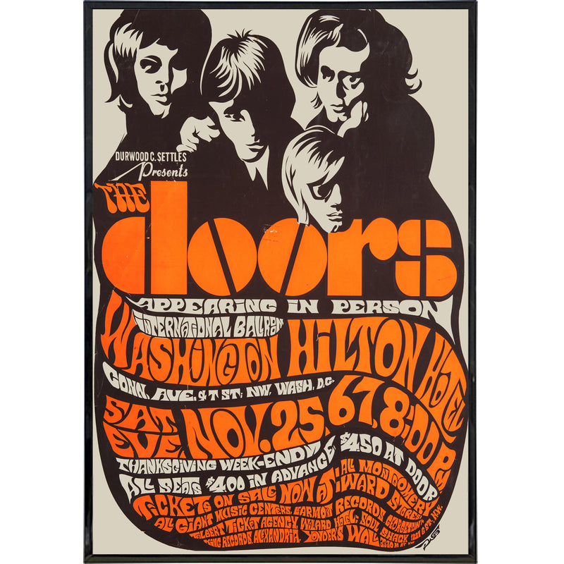 The Doors at Hilton 1967 Show Poster Print Wholesale Supplier - Shady Front