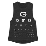 Eye Exam Girls Tank - Shady Front / Wholesale Prints, Patches, Buttons, Greetings Cards, New Jersey Apparel, Stickers, Accessories