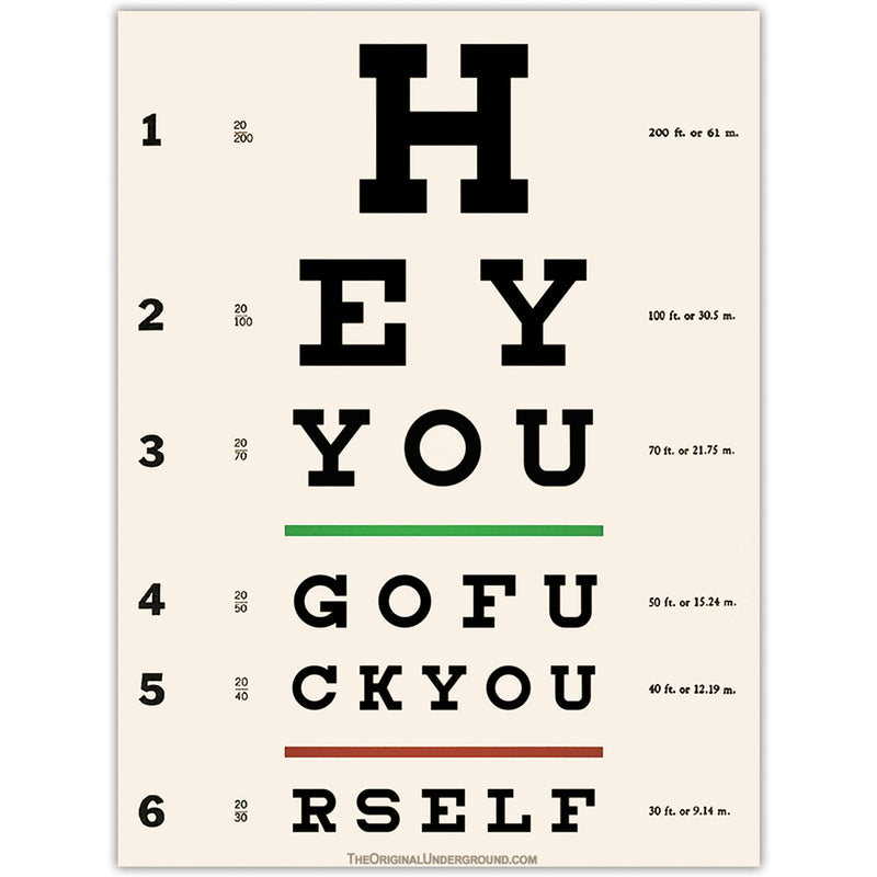 Eye Test Chart Flexible Magnet Wholesale Supplier - Shady Front