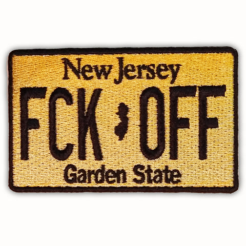 "FCK OFF" License Plate Patch