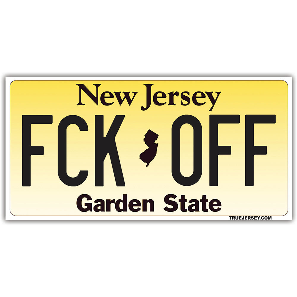 License Plate "FCK OFF" Car Magnet - Shady Front