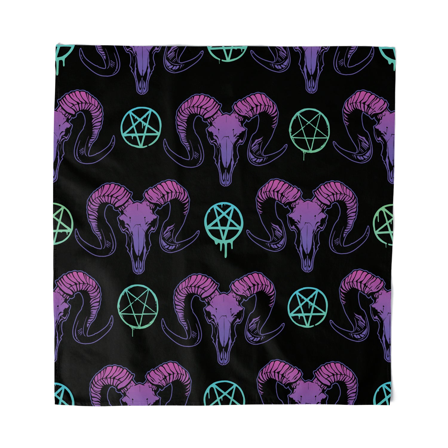 Goat Skulls and Pentacles Bandana - Shady Front