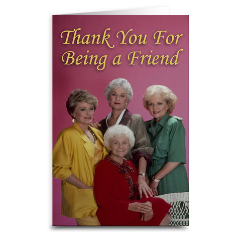 Golden Girls "Thank You" Card - Shady Front / Wholesale Prints, Patches, Buttons, Greetings Cards, New Jersey Apparel, Stickers, Accessories