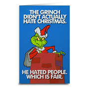 He Didn't Actually Hate Christmas Greeting Card - Shady Front