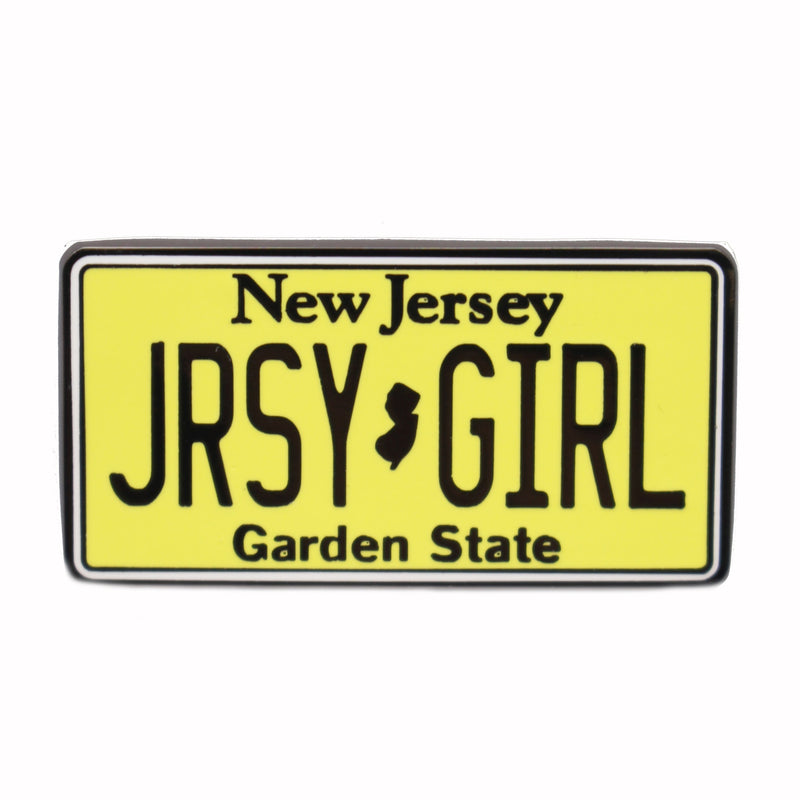 Jersey Girl License Plate Enamel Pin Wholesale Supplier - Shady Front