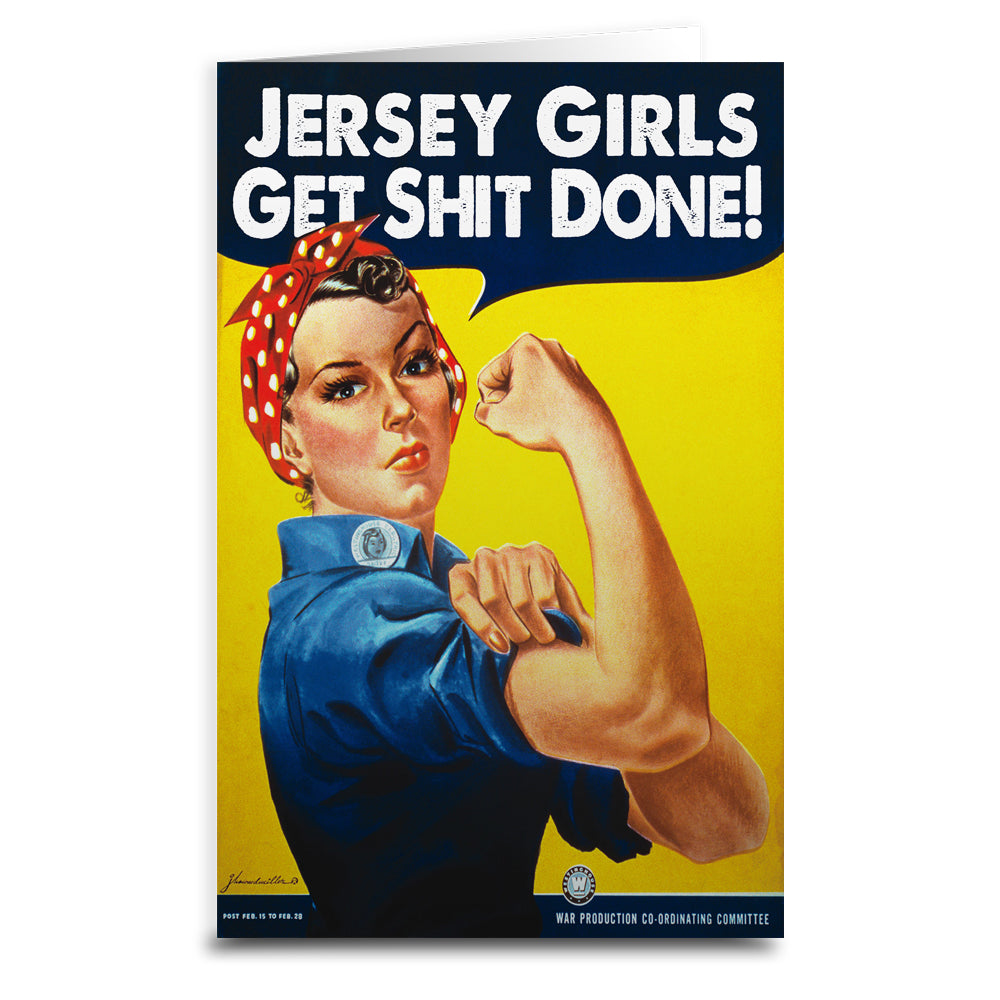 Jersey Girls Get S--t Done Greeting Card - Shady Front