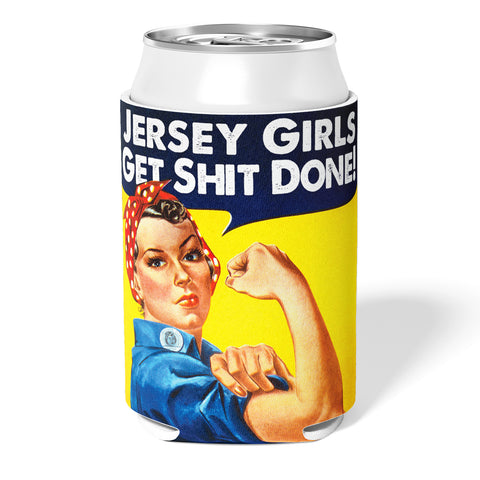 Jersey Girls Get Sh-t Done Can Cooler