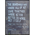 Junot Diaz "The Boardwalk" Quote Print - Shady Front / Wholesale Prints, Patches, Buttons, Greetings Cards, New Jersey Apparel, Stickers, Accessories