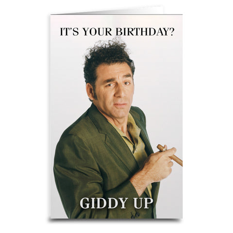 Kramer "Giddy Up" Birthday Card