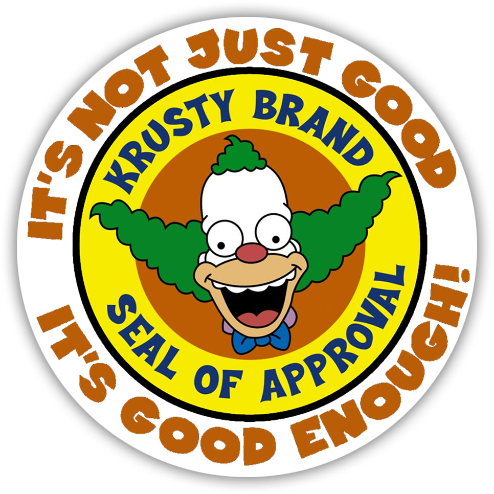 Krusty Seal of Approval Car Magnet - Shady Front