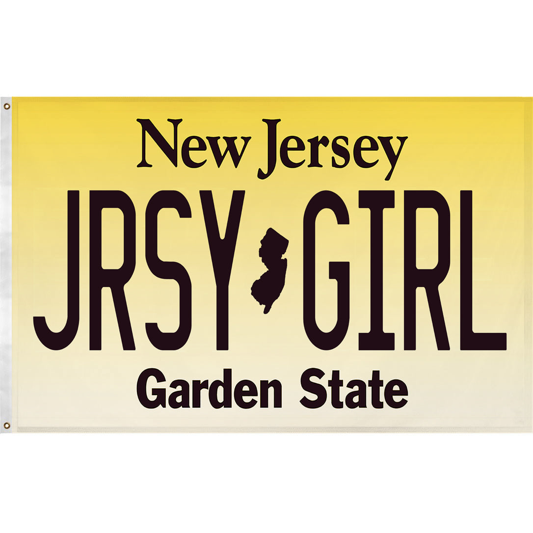 Jersey Girl License Plate Flag - Shady Front