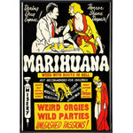 Marijuana "Roots In Hell" Film Poster Print - Shady Front