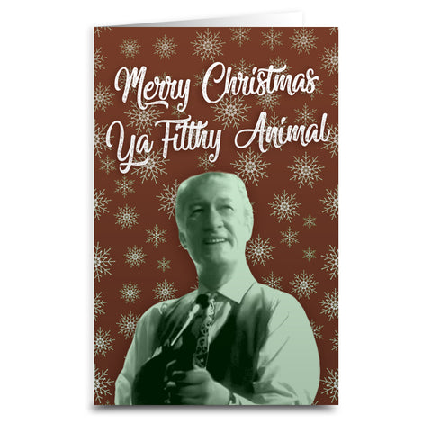 Merry Christmas Ya Filthy Animal Card - Shady Front