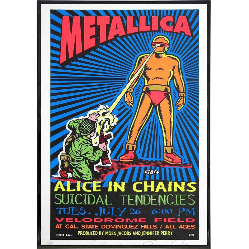 Metallica Velodrome Show Poster Print Wholesale Supplier - Shady Front