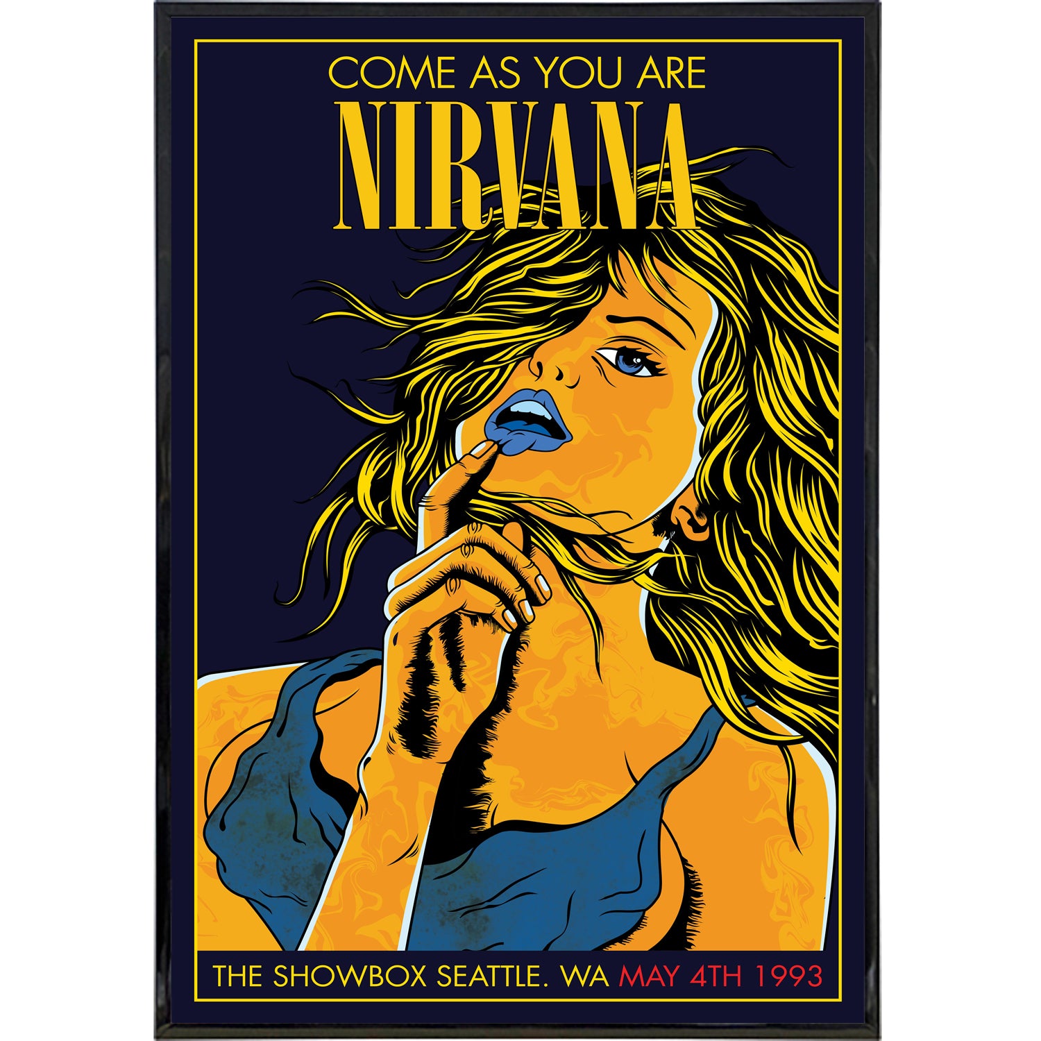 Nirvana "Come As You Are" Show Poster Print - Shady Front