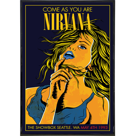 Nirvana "Come As You Are" Show Poster Print