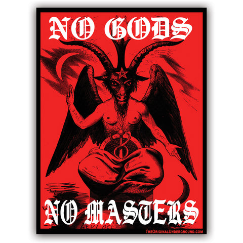 No Gods No Masters Sticker
