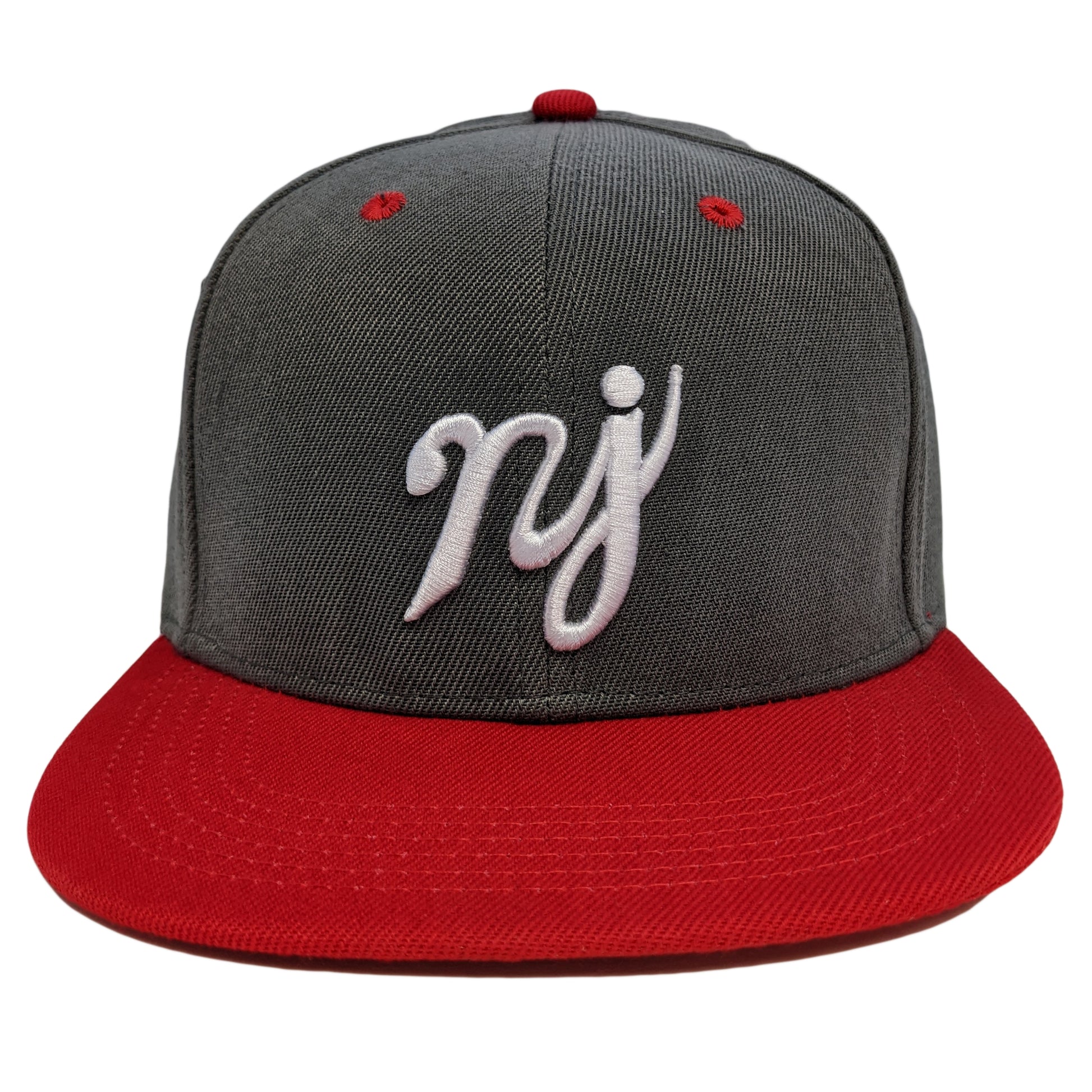 Red + Heather Grey "NJ" Hat - Shady Front