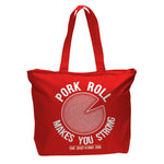 Pork Roll Makes You Strong Bag - Shady Front / Wholesale Prints, Patches, Buttons, Greetings Cards, New Jersey Apparel, Stickers, Accessories
