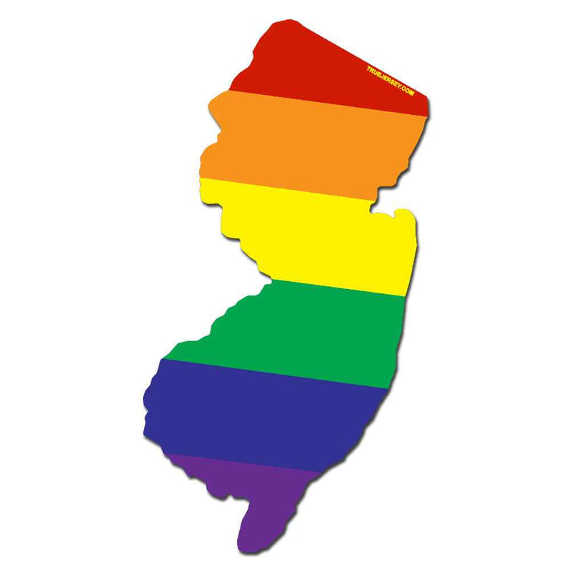 Rainbow Jersey Diecut Sticker Wholesale Supplier - Shady Front