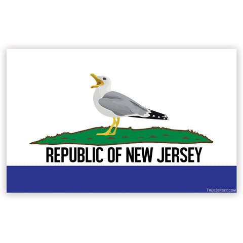 Republic of New Jersey Car Magnet