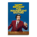 Ron Burgundy Birthday Card