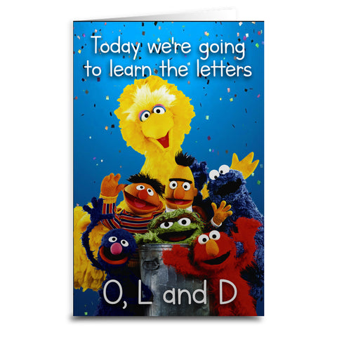 Sesame Street "You're Old" Birthday Card