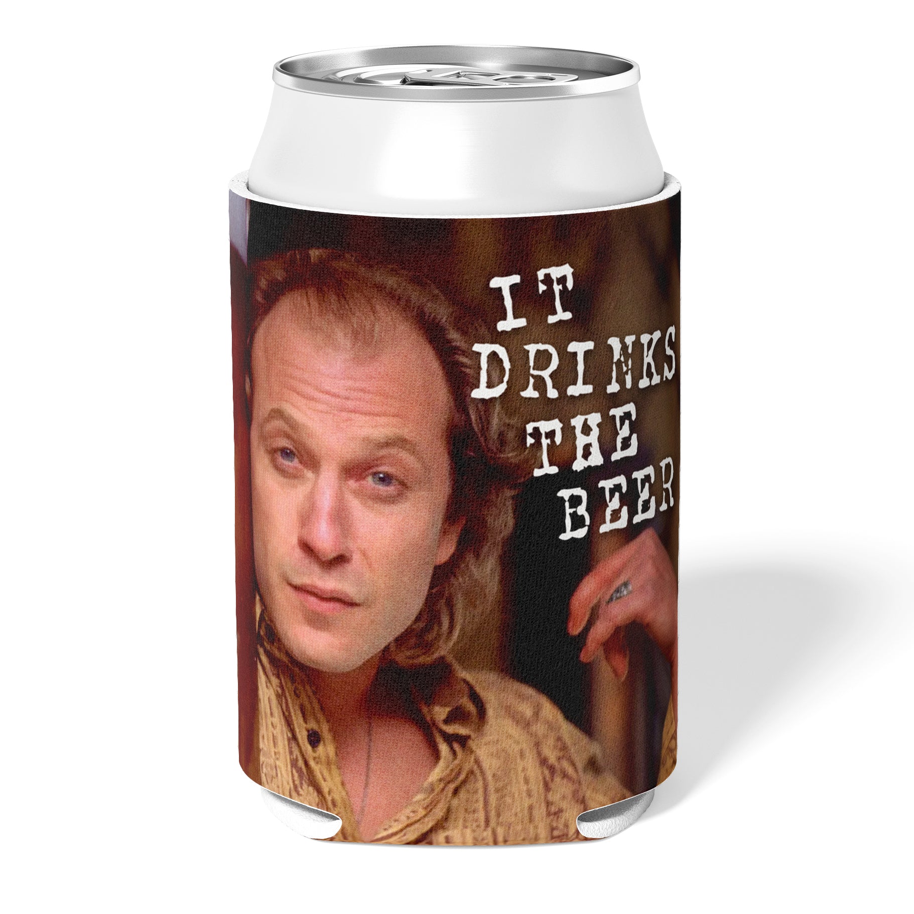 Silence of the Lambs "It Drinks the Beer" Can Cooler - Shady Front
